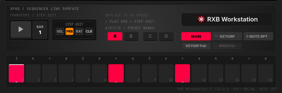 Figure 21.1 — STEP EDIT modes and the step strip they act on.