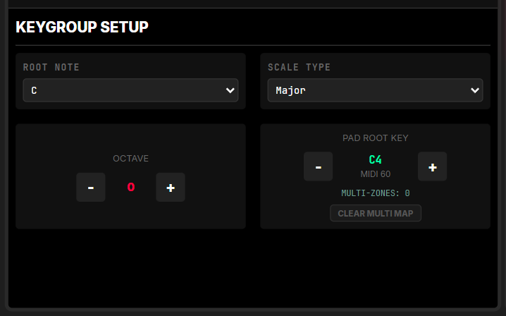 Figure 22.1 — Arpeggiator toggle in keygroup mode.